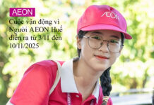 Thư kêu gọi ủng hộ Người AEON tại Huế vượt qua bão lụt.