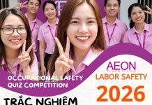 Trắc nghiệm An toàn vệ sinh lao động tại AEON GROUP (2026 vòng 2)